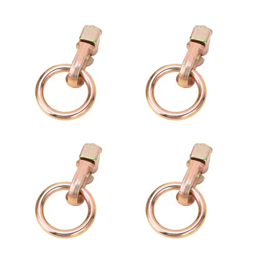 Raccord d'arrimage double goujon en L en acier au carbone pour rail de camion - Lot de 4