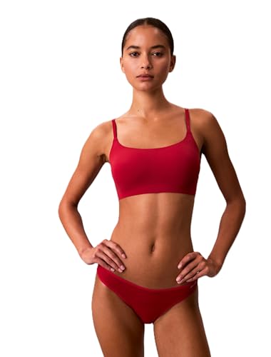 Image of Calvin Klein Women's Invisibles Comfort Seamless Adjustable Skinny Strap Bralette Bra