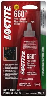 Loctite 38651 Quick Metal Retaining Compound (660 Press Fit Repair 50-Mililiter Tube)