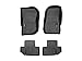 WeatherTech Custom Fit FloorLiners for Jeep Wrangler 2-Door, Wrangler JK 2-Door - 1st & 2nd Row (44573-1-3), Black