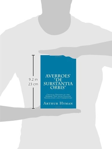 Averroes' "De substantia orbis": Critical Edition of the Hebrew Text with English Translation and Commentary