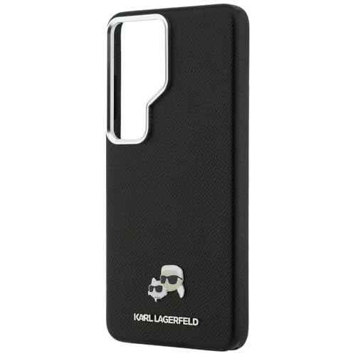 Image of CG MOBILE Karl Lagerfeld [Official Licensed], Protective Case Designed for Galaxy S26 Ultra |Magnetic System Full Wrapped Grained PU Leather with K&C Head Pin &Logo | Metal Camara Frame & Buttons