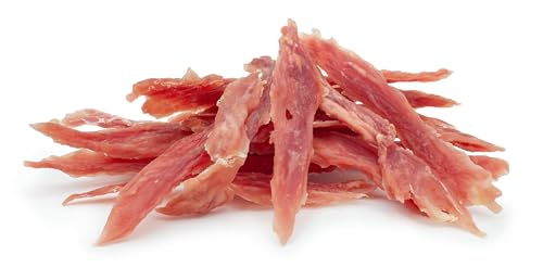 HAPPET Hundegröße - Entenstreifen weich 70 g - Natürlicher Trainingsbeiß, protein- und fettarme Leckerbissen zur Unterstützung gesunder Zähne, Zahnfleisch und Mundhygiene