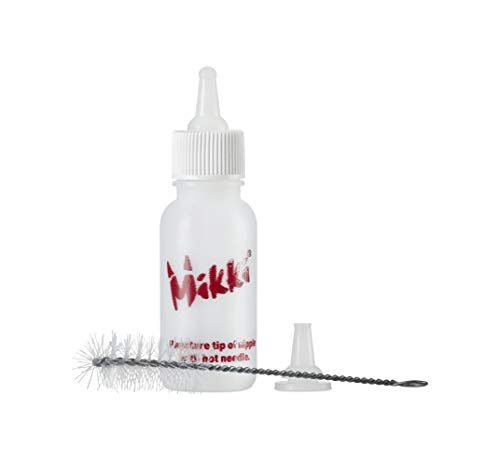 Mikki Dog, Puppy, Cat, Kitten Nursing Kit for Feeding Newborn/Orphaned Pets and Wild Animals, clear