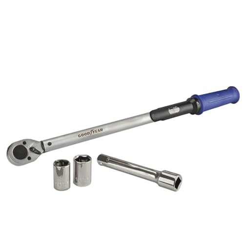Goodyear Professional Torque Wrench, 1/2 Inch Square Drive, 40-210Nm, with Lock Function and Storage Case