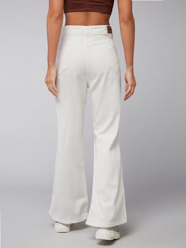 Image of Dolce Crudo Boot Cut High Rise Cropped Jeans for Women