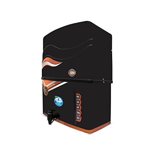 Image of Aquadpure AquaX Prime Advanced Copper RO Water Purifier with UV + UF + TDS Controler + Full Automatic With Goodness Of Copper 12L | Black