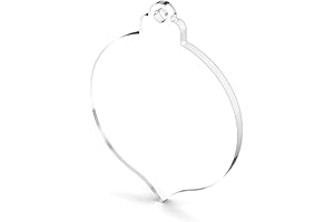 25 PCS Acrylic Christmas Ornaments Blank Discs with Holes for Soto Laser...