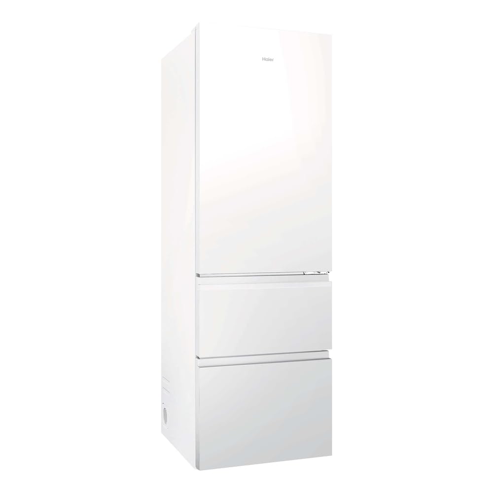 Haier 3D 60 Series HTR3618CNPW - Frigorífico Combi, 360L, Cajones Direct Access, Air Surround, Motor Inverter, Cajón 0º Fresh Zone, Total No Frost,Ancho 59,5 cm, Alto 185 cm,Iluminación LED, Blanco