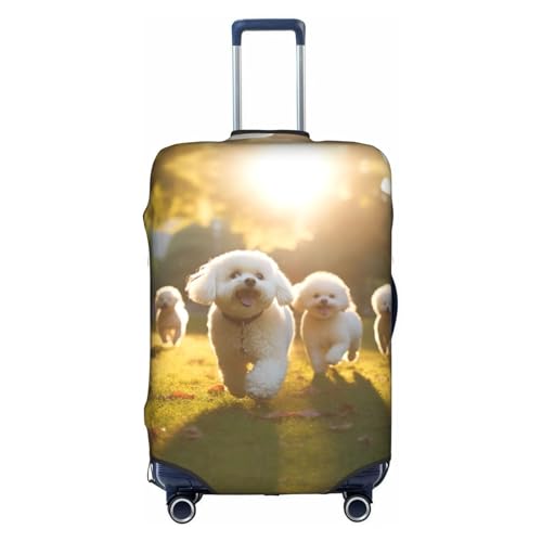 Oodles Of Poodles Print Suitcase Covers For Luggage Suitcase Cover Travel Luggage Cover Fits 18-32 Inch Suitcases
