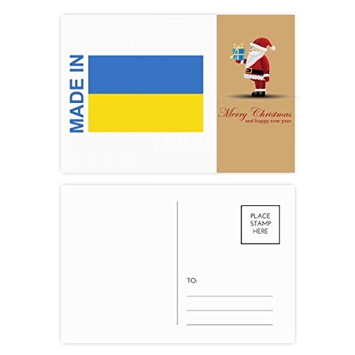 Cartes postales de remerciement Père Noël Ukraine lot de 20 pièces pour les fêtes de fin d'année
