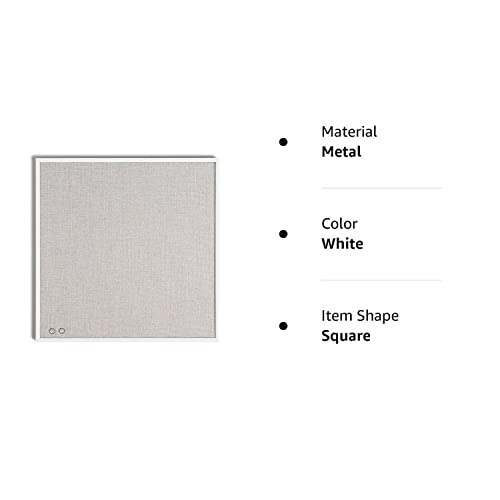 Quadro de avisos U Brands Farmhouse, 35,5 x 35,5 cm, moldura branca