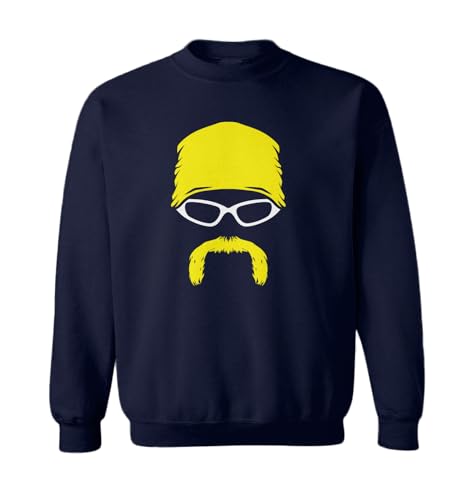 Iconic Wrestling Legend Bandana Mustache Toddler Fleece Crewneck Sweater