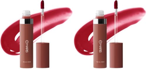 Image of MARS Drip Lip Tint for Women (4.5 ml) (03-Rosewood Drip) | Lightweight & Long-Lasting | Comfortable Long Wear | Non-patchy Reapplication |Buildable Color, Glossy Finish (Pack of 2)