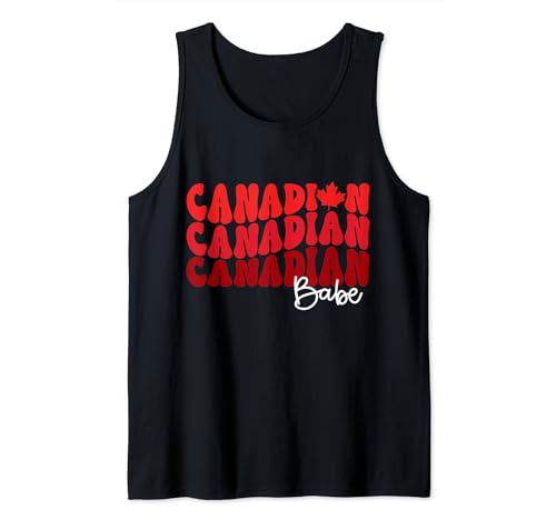 Canadian Babe Maple Leaf Canada Day Camiseta sin Mangas