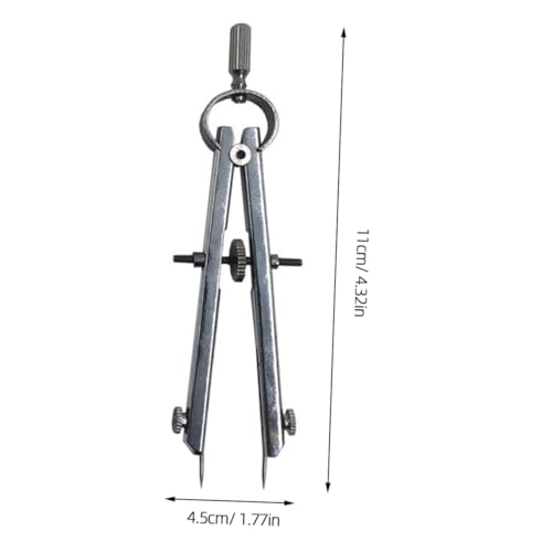 Compas de dessin en acier inoxydable argenté LALAFINA, l'excellence du traçage de précision durable - 7