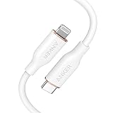 Anker PowerLine lll Flow USB-C & ライトニング ケーブル MFi認証 絡まない USB PD対応 シリコン素材採用 iPhone 14 / 14 Plus / 14 Pro / 14 Pro Max / 13 各種対応 (0.9m クラウドホワイト)