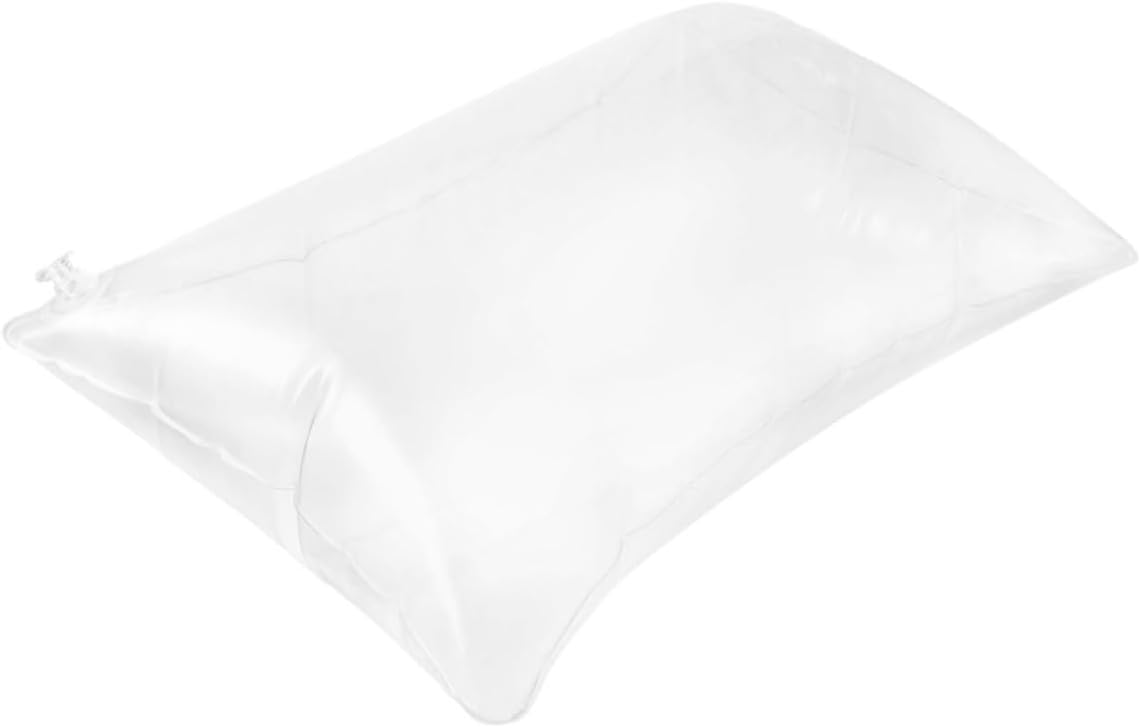 Portable Inflatable Pillow Insert Compact and Lightweight Cushion for Camping Travel and Home Use Transparent Material with Sturdy Support Frame