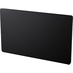 cayenne 051265 panneaux rayonnant en verre noir lcd 1500w