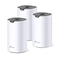 TP-Link Deco AC1900 Whole Home Mesh Wi-Fi System, Connect 100+ Devices, Seamless Roaming, Full Gigabit Ports, MU-MIMO, Parental Controls, Easy Setup, Compatible with Starlink (Deco S7(3-Pack))