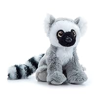 The Petting Zoo Ring-Tailed Lemur Stuffed Animal Plushie, Gifts for Kids, Wild Onez Babiez Zoo Animals, Lemur Plush Toy 6 inches
