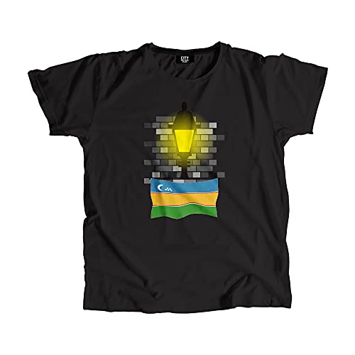 T-shirt Karakalpakstan Street Lamp Bricks pour homme et femme en coton confortable