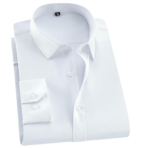Chemise homme anti-plis blanche ajustée pour éviter les froissements au bureau
