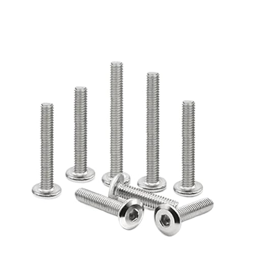 5/10/50X 304�X�e�����X�| ��^�t���b�g�Z�p�Z�p�\�P�b�g�w�b�h�Ƌ�x�b�g�l�W�R�l�N�^�W���C���g�{���gM3 M4 M5 M6 M8(5pcs M8,22MM_STAINLESS STEEL)