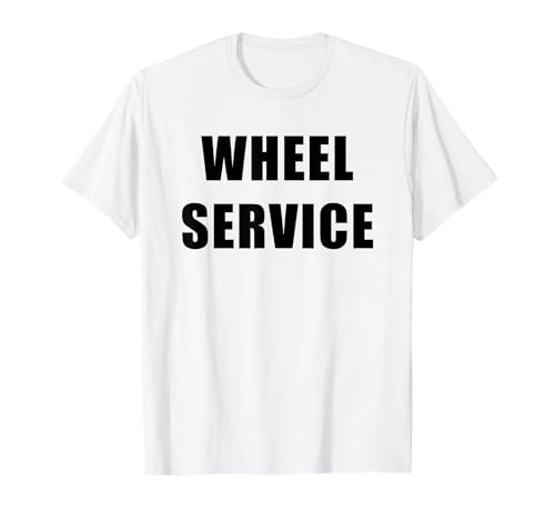 Wheel Service – Professional Mechanic Garage Staff Uniform T-Shirt