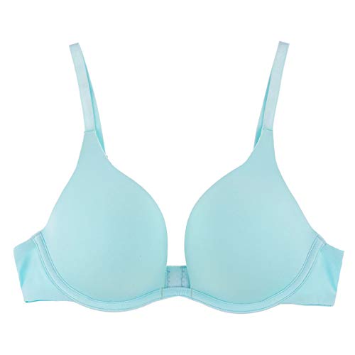 Undies.comWomen's Custom-Knit Microfiber Classic Deep Plunge Push-Up Bra Plunge Bra