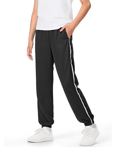 Auranso Boys Sweatpants 3 Pack Mesh Quick Dry Athletic Pants Lightweight Kids Joggers with Pockets4