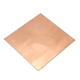 GENVQdf Pure Copper Sheets, 1 Piece of 1mm Thick High Purity 99.9% Pure Copper Metal Sheet 100mmX100mm for Industrial Tools.