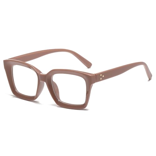 Monture de lunettes rétro confort universel design marron transparent