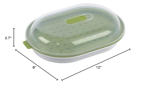 GoodCook Everyday Microwave Steamer - Vegetable & Fish Cooker, Microwave Cookware Preserves Vitamins & Nutrients, Quick Dinner & Meals, Adjustable Steam Release Vent - Image 13