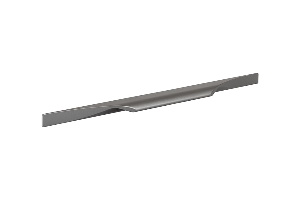 cyclingcolors 1x Tirador mueble perfil Tende aluminio 446 mm estilo moderno acabado antracita para cajón armario puerta cocina dormitorio herrajes