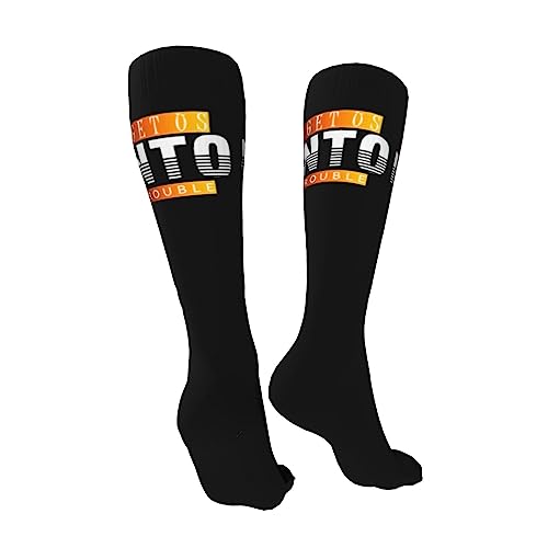 Retro I Get Us Into Trouble Knee High Socks For Women Long Tube Socks Athletic Compression Socks Unisex High Socks Girls2