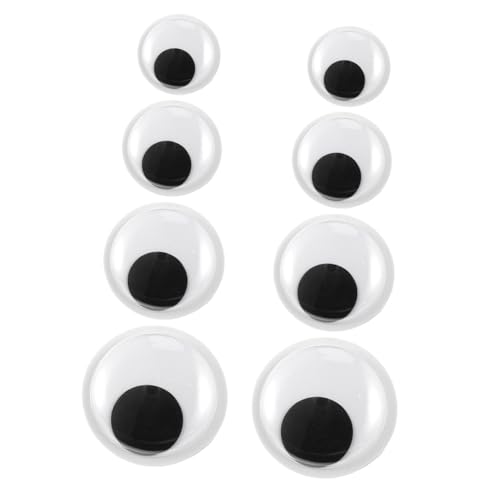 KONTONTY DIY Handmade Art Materials for Children 8pcs Funny Artificial Eyeballs Eyes Large Eyes Creative Toy