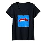 Photo Gallery donna vampiro labbra pastello goth 3 retro vintage halloween maglietta con collo a v Photo Gallery donna vampiro labbra pastello goth 3 retro vintage halloween maglietta con collo a v