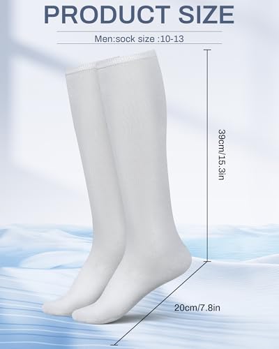 Shihanee 50 Pairs Men Knee Socks High Over the Calf Softball Long Field Hockey Socks Size 10-13 Tube for Sports2