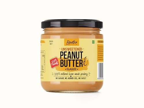 Image of Classic Peanut Butter | Smooth & Creamy | 100% Roasted Peanuts | No Added Sugar, No Palm Oil | Protein-Rich Spread | 350 g