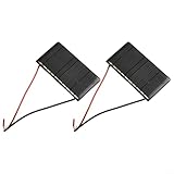 Honseadek Panel solar de 5 V 60 mA mini células solares portátiles para proyectos de cargador de bricolaje, aplicaciones electrónicas, experimentos científicos, carga de batería CC pequeña, 68 x 36 mm