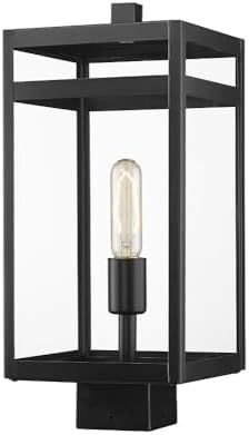 Z-Lite 596PHMS-BK Nuri Outdoor Post, 1-Light 100 Watts, Black
