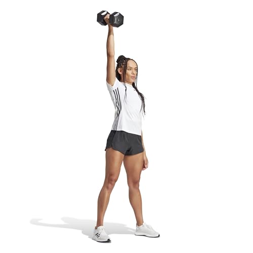 adidas Femme Pacer 3-Stripes Training Woven Shorts, Black, XXS