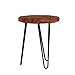 WELLAND Unique Shape Date Tree End Table Live Edge Side Table 13