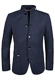 Roy Robson Herren Jersey Sakko aus Viskose Stehkragen-Slim Fit Business-Anzug Jacke, Navy, 48