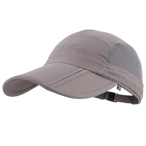 Image of Connectyle Men's Foldable Baseball Sun Cap with Removable Face Mask Neck Flap Cover UPF 50+ Sun Protection Fishing Hiking Hat