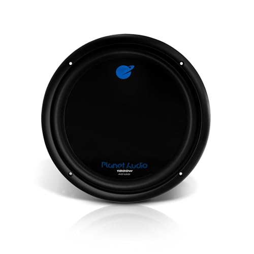 Planet Audio AC12D Anarchy Series 12 Inch Car Subwoofer - 1800 Watts Max, Dual 4 Ohm Voice Coil, Sold Individually