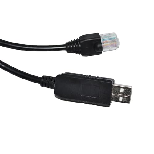 GKJHTED FT232RL RS485 USB to RJ45 CONVERTER MASTER/HOST SLAVE COMPUTER SERIAL COMMUNICATION CABLE for PC to PLC PROGRAMMING KABLE(1.8M,RJ45 P4-B P5-A)