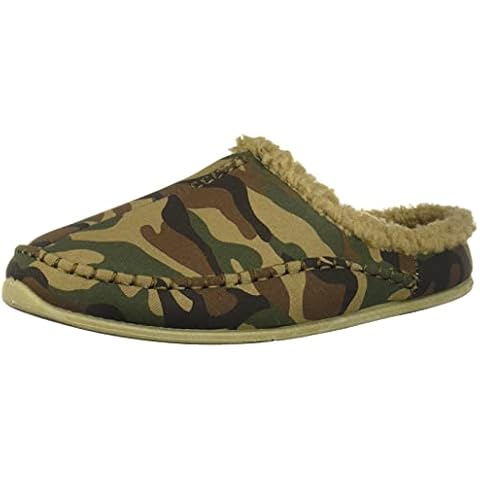 Deer Stags Men's Nordic Slipper, Camoflauge, 8 UK Cover