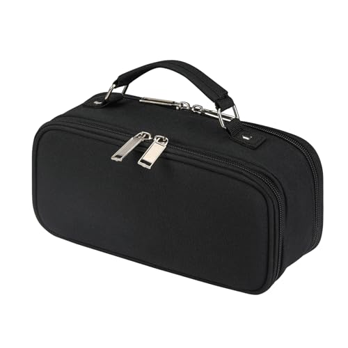 Mochilas Y Bolsas, Office Product Estuche para Lapices de Gran Capacidad, Lapiceras Organizadoras de Lona con 2 Compartimientos, Estucheras para Lápices con Múltiples Ranuras para La Escuela,...